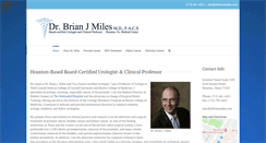 Desktop Screenshot of drbrianmiles.com